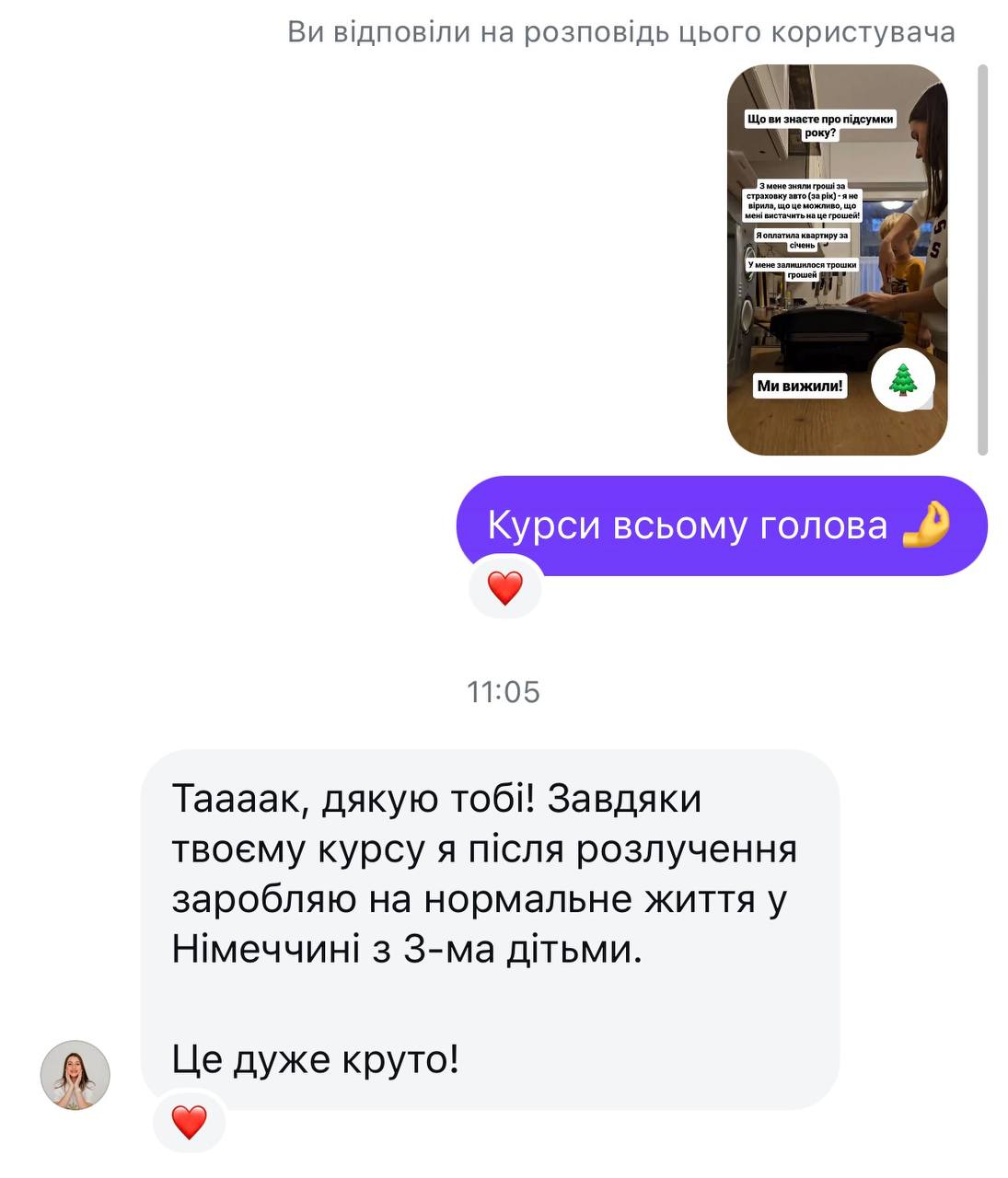 Скрін відгуку